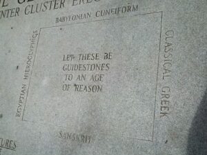 Georgia Guidestones Erläuterungstafel